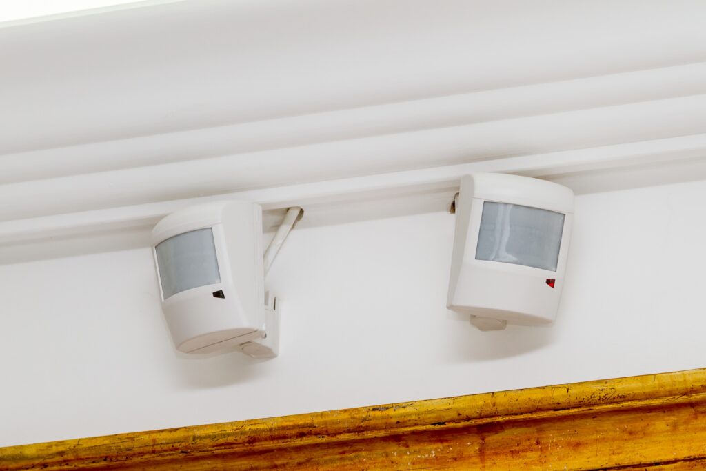 Picture of burglar alarm sensors