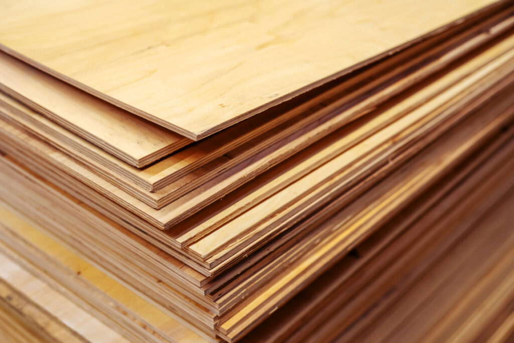 Picture of wood sheets stacked