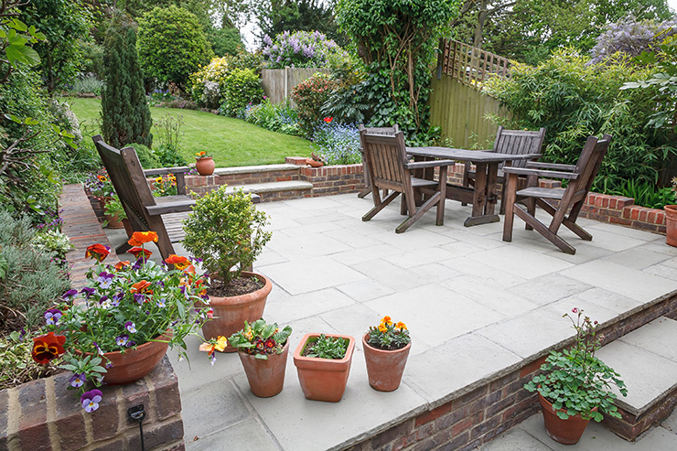 Picture of a garden patio