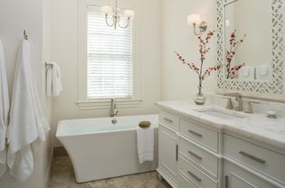 Luxury bathroom in white