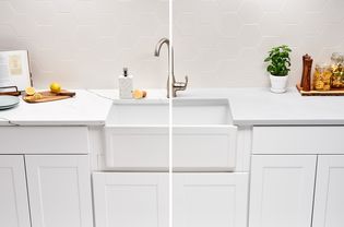 Solid surface and quartz countertop