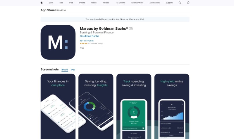 Marcus by Goldman Sachs App