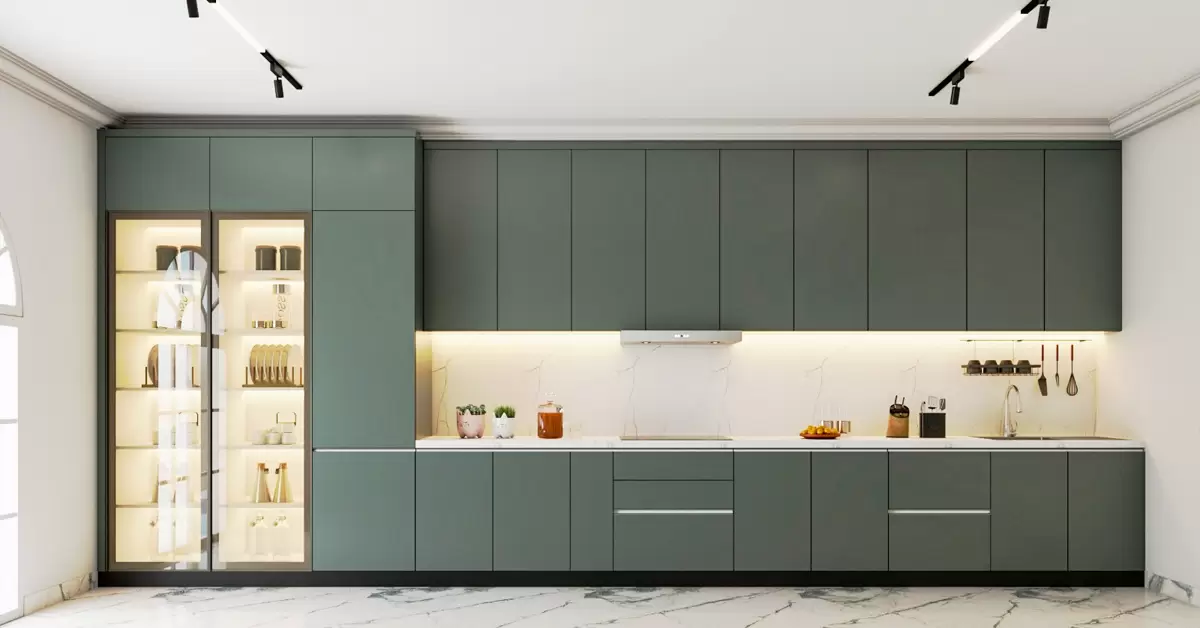 Straight Modular Kitchen Design